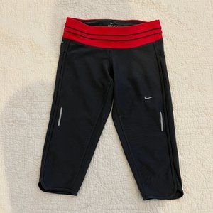 Nike Capris - Gray and Pink, Size Small